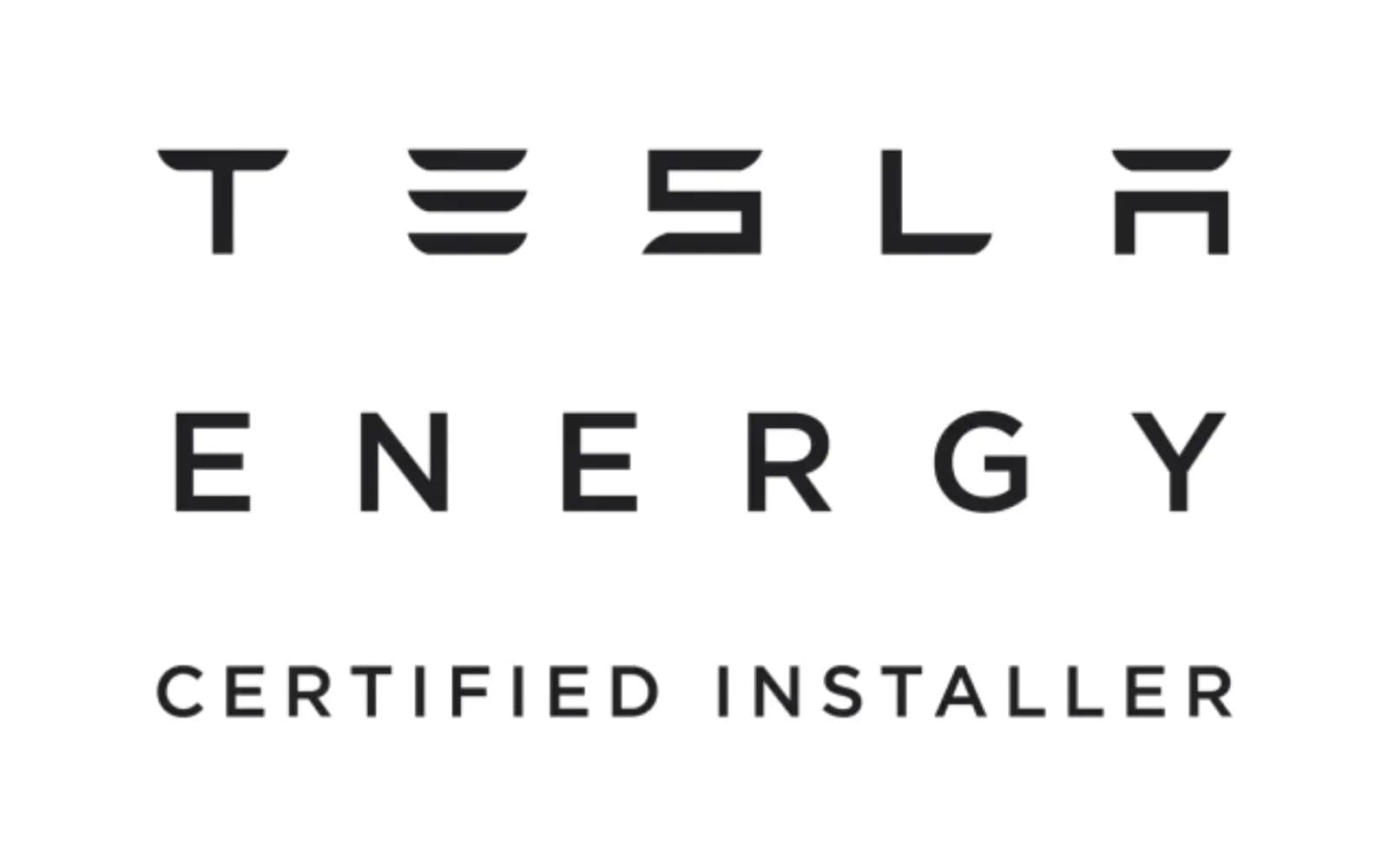 Tesla Energy Certified Installer wordmark