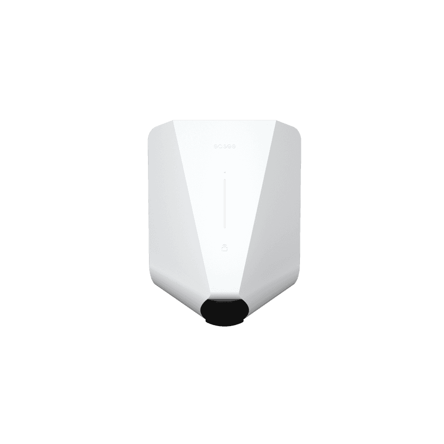 Easee One EV charger in white, front view