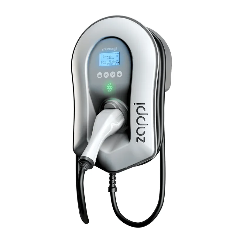 myenergi zappi v2.1 home EV charger with tethered cable